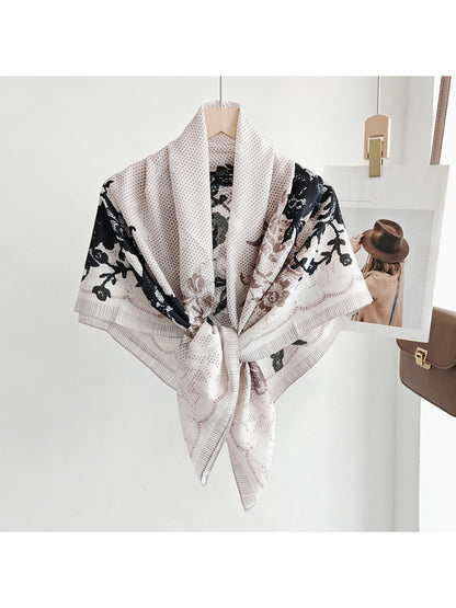 Scarvii Vintage Floral Print Scarf