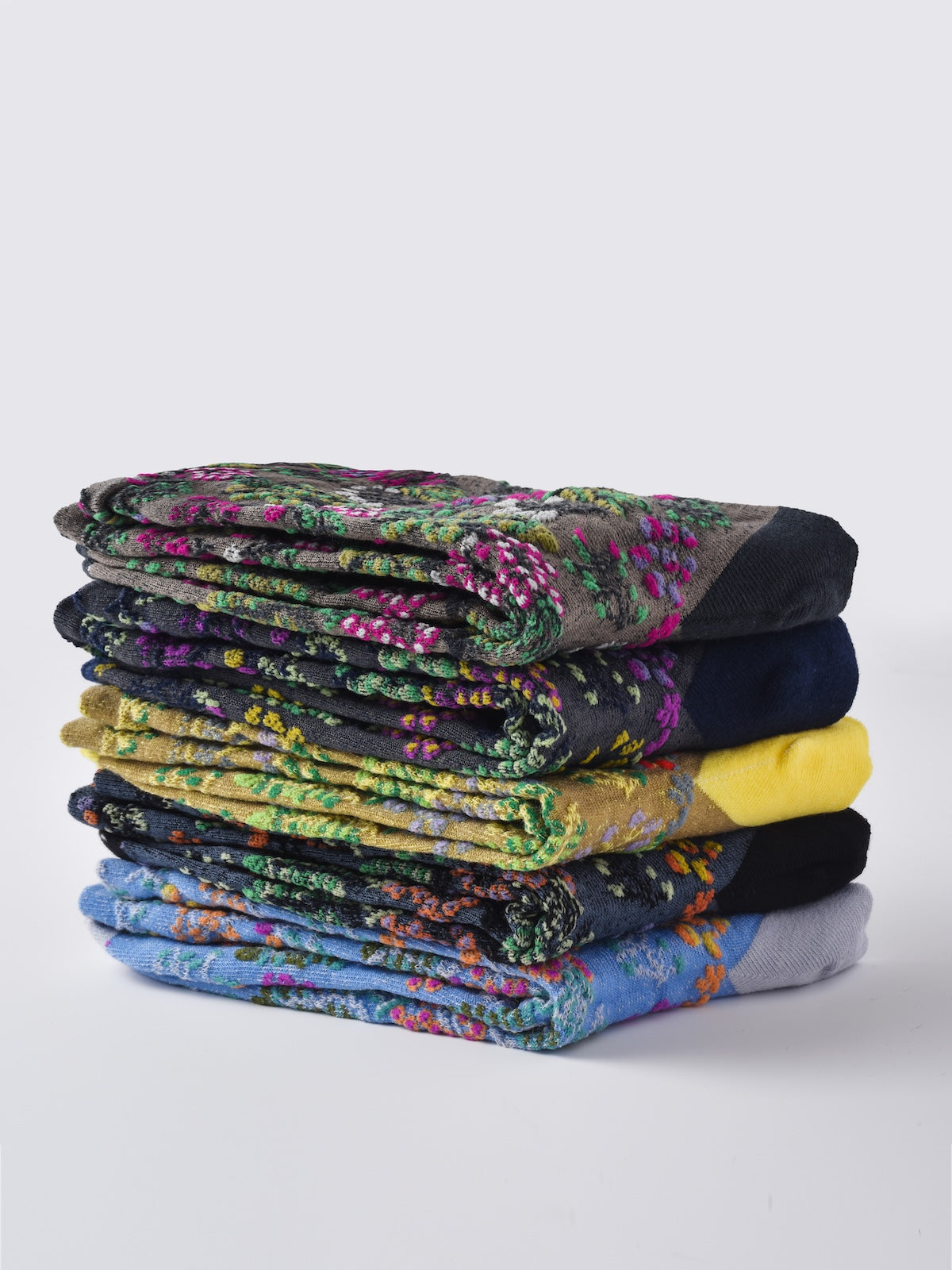 Rufia - Wild Bloom Texture Crew Socks
