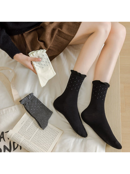 Rufia - Mini Dot Ruffle Crew Socks product image 1