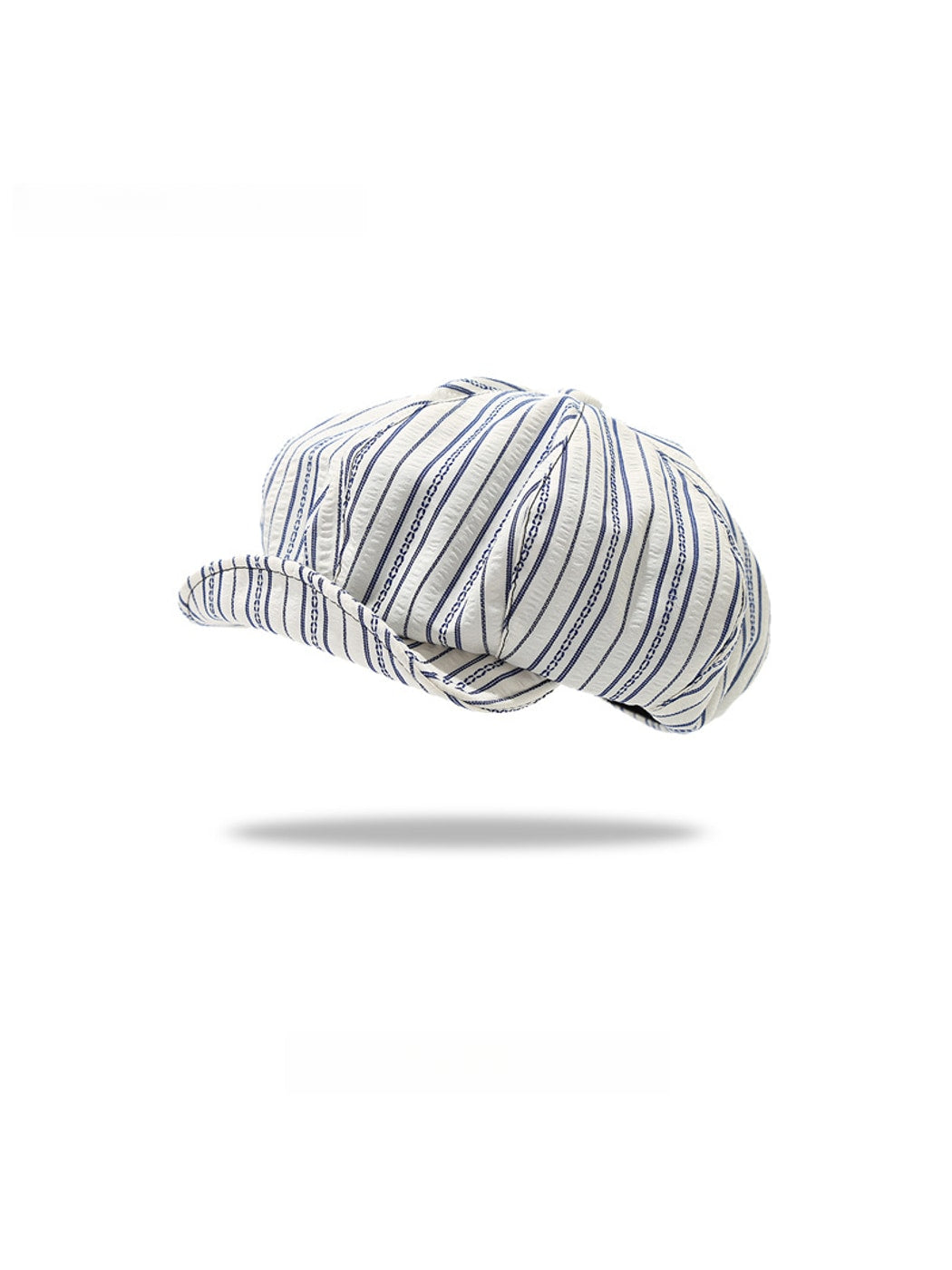 Haila - Round Crown Striped Women's Beret