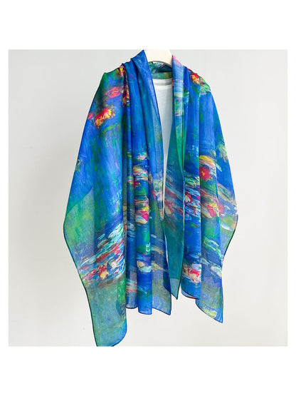 Scarvii - Abstract Print Lightweight Scarf