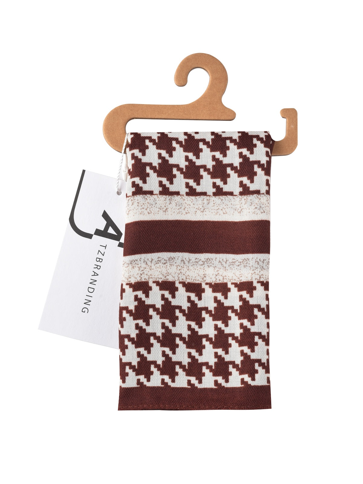 Scarvii - Classic Houndstooth Square Scarf