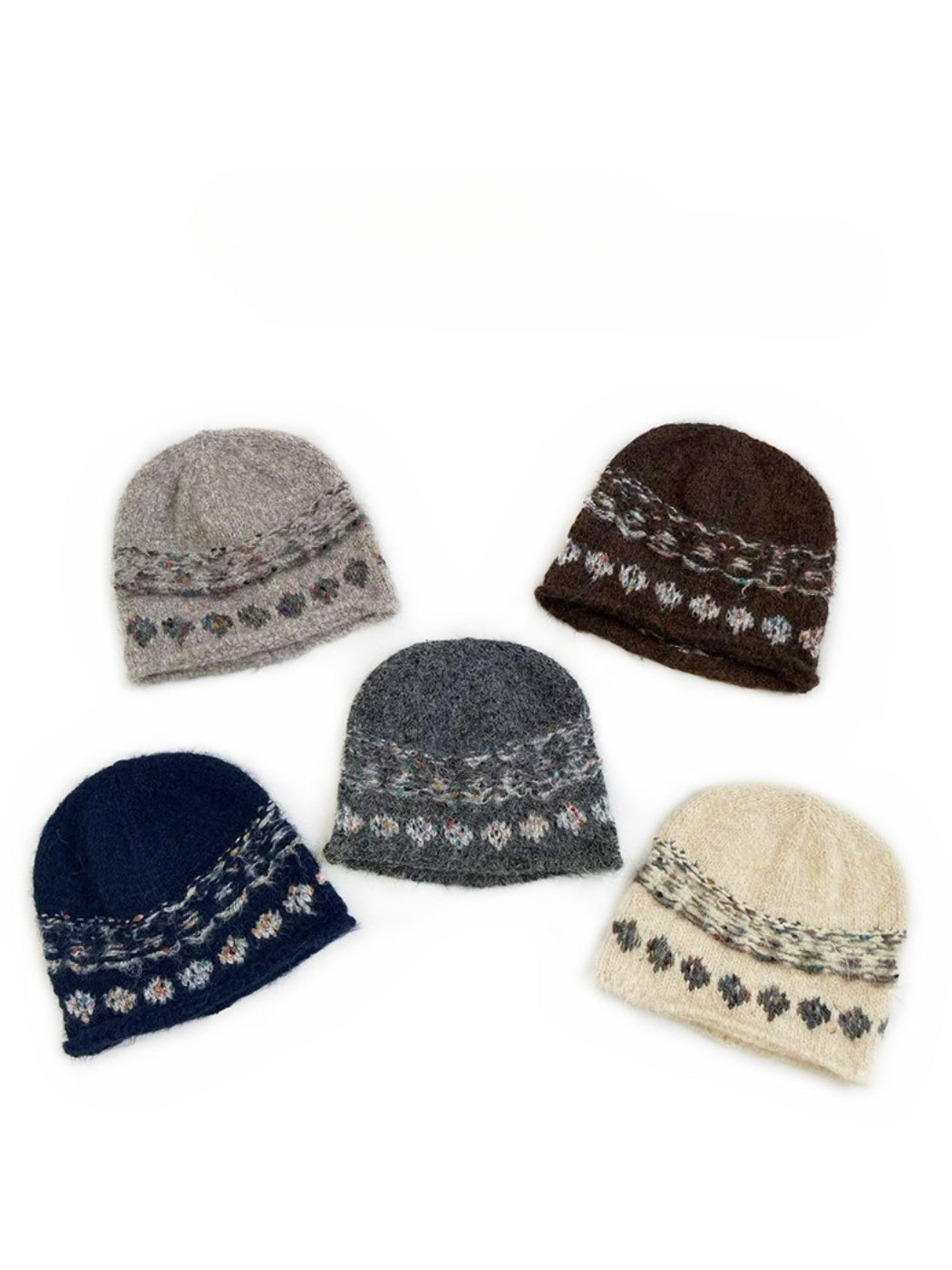 Haila - Vintage Jacquard Soft Knit Beanie