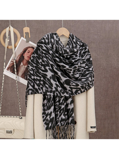 Scarvii - Leopard Print Winter Neck Scarf