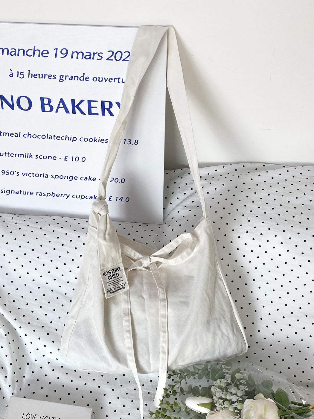 Cosbai slouchy tie shoulder bag open showing spacious interior