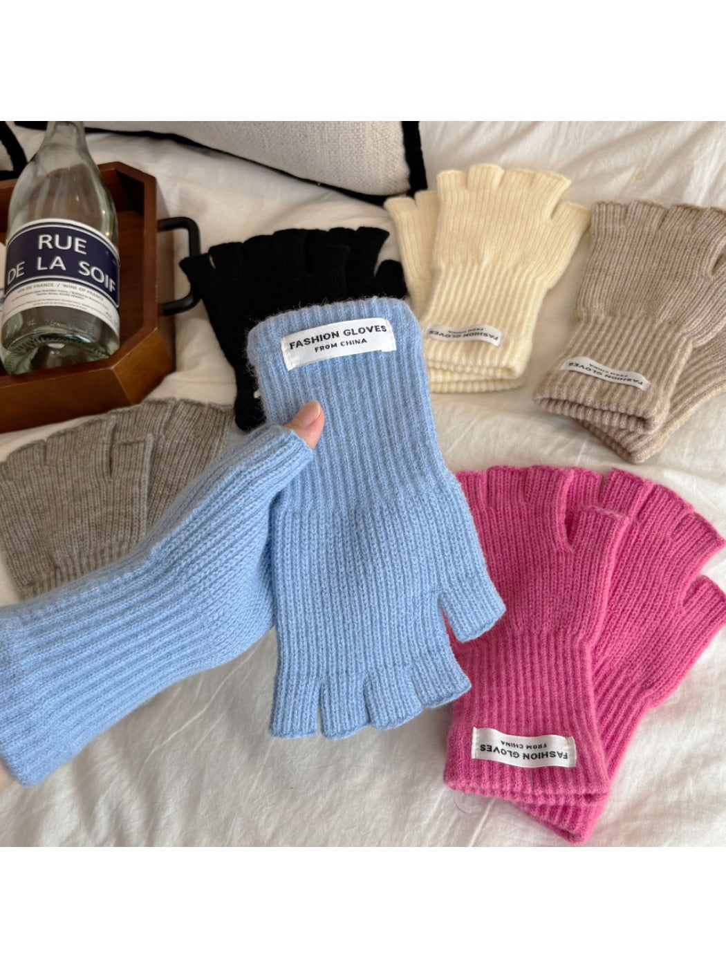 Gloving - Winter Half-Finger Knitted Gloves
