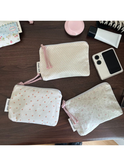 Cosbai - Sweet Pattern Zip Pouch Bag