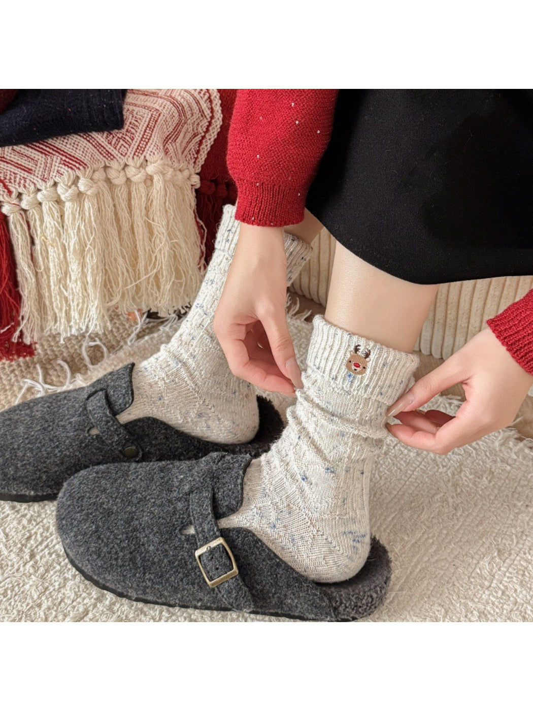 Rufia – Winter Holiday Knit Socks