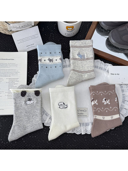 Rufia - Cute Dog Pattern Crew Socks product image 3