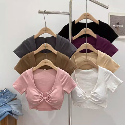 Vesty - Slim Fit Cropped T-Shirt