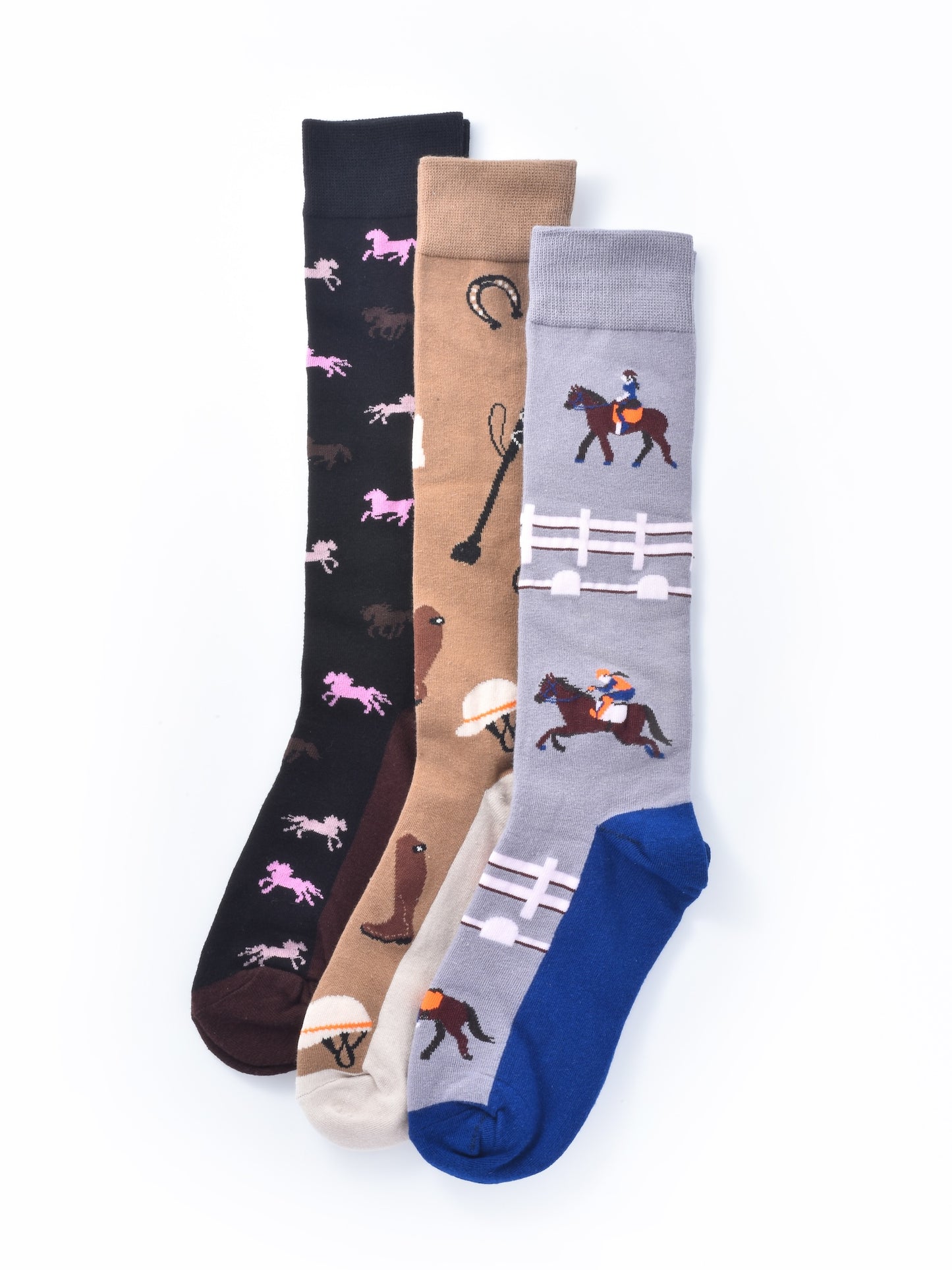 Rufia - Horseback Rider Pattern Calf-Length Socks