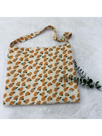 Cosbai - Floral Print Shoulder Bag