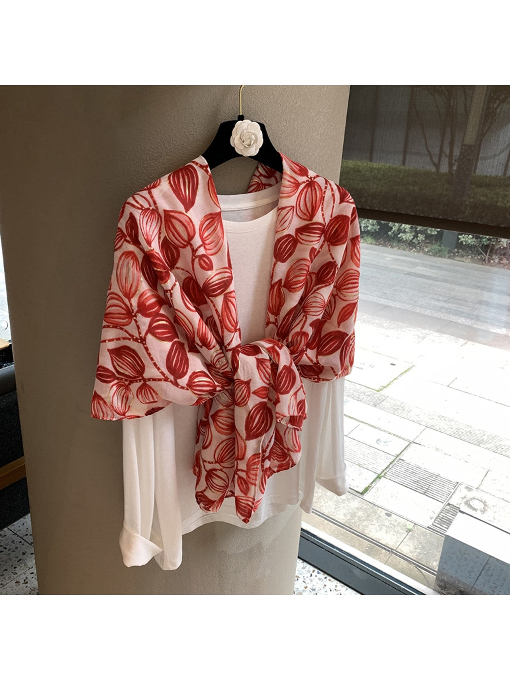 Scarvii - Minimal Printed Everyday Draped Wrap Scarf