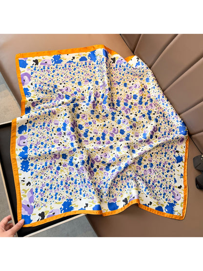 Scarvii Abstract Floral Square Scarf