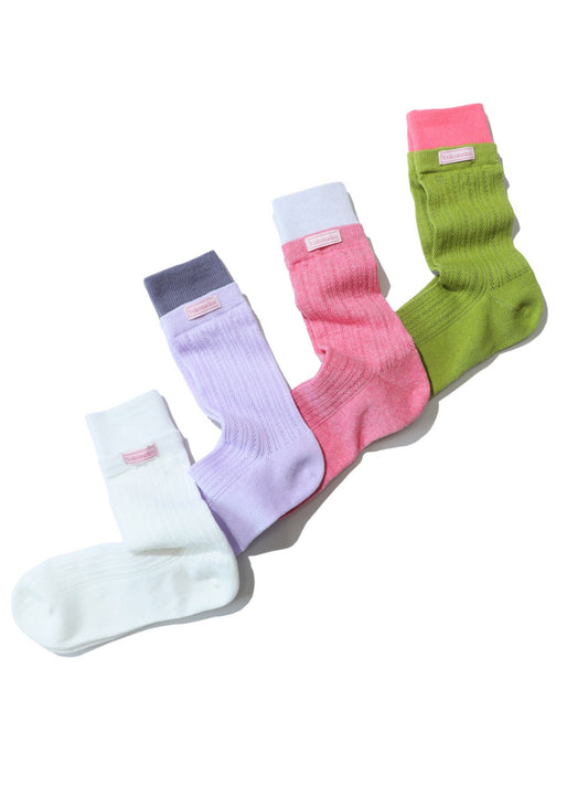 Rufia - Dopamine Summer Mesh Colorblock Ankle Socks