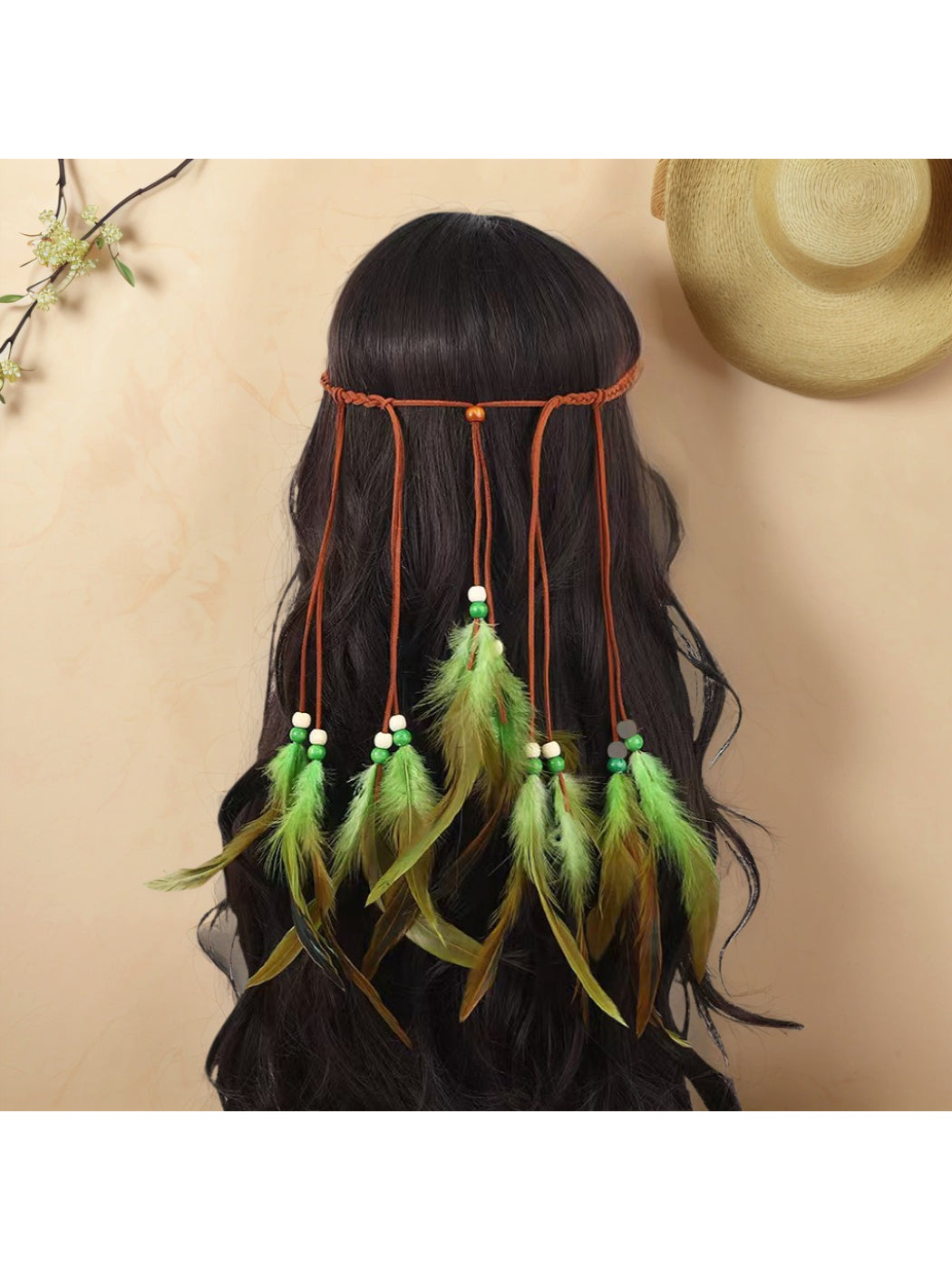 Hairish - Bohemian Feather Hair Garland