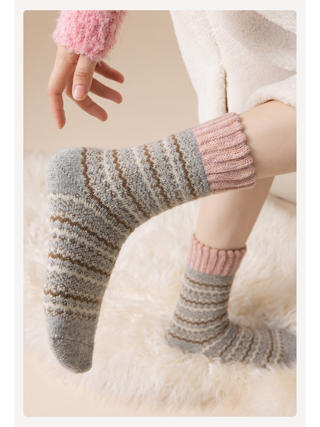 Rufia - Women's Thick Autumn Crew Socks