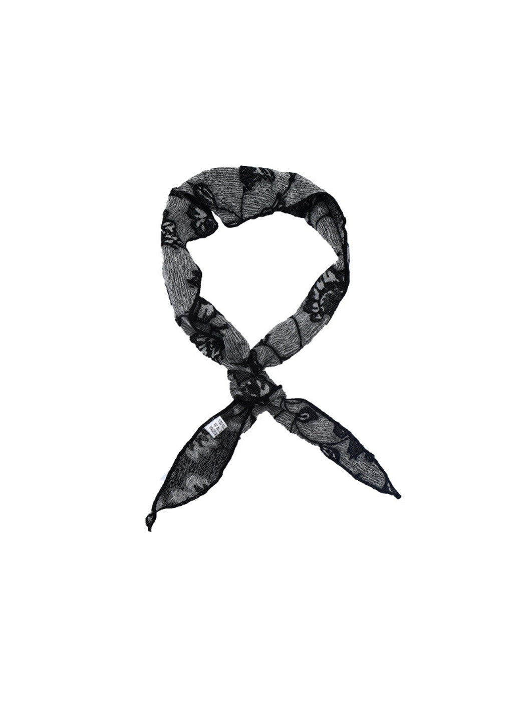 Scarvii - Retro Floral Print Triangle Bandana