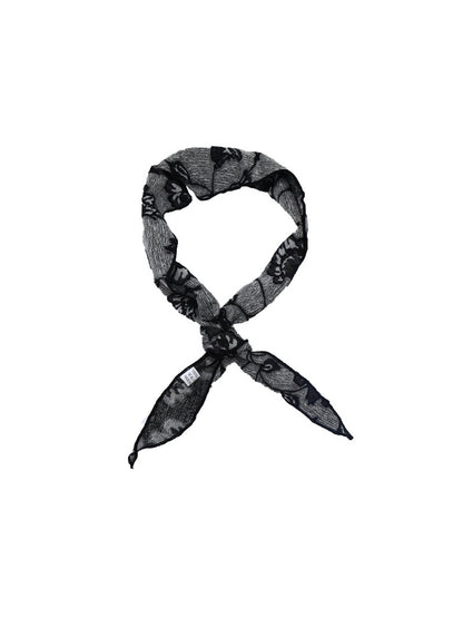 Scarvii - Retro Floral Print Triangle Bandana