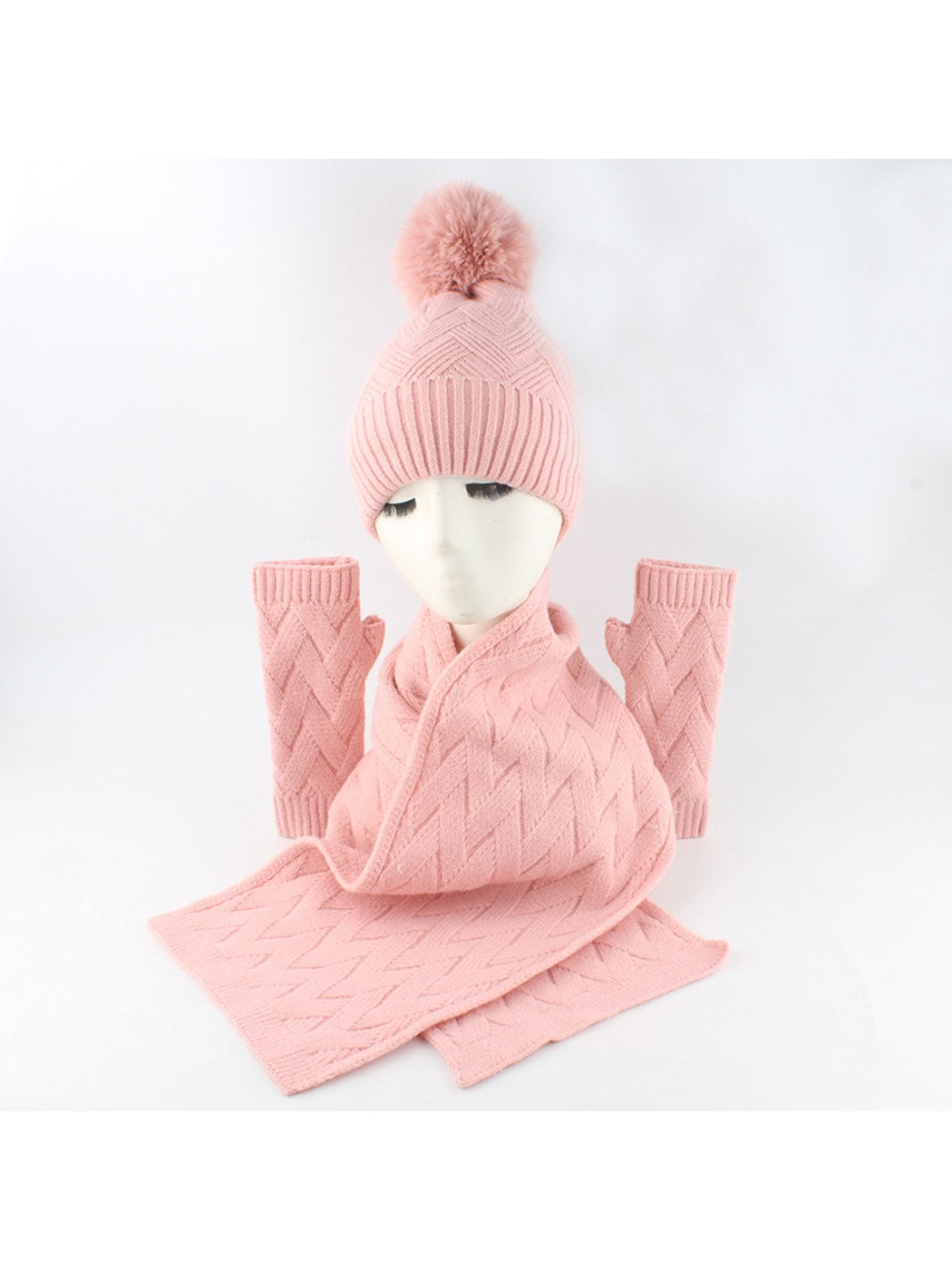 Haila - Women's Winter Scarf Hat Gloves Set
