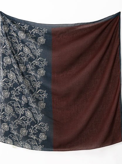 Scarvii - Ethnic Print Square Scarf & Shawl