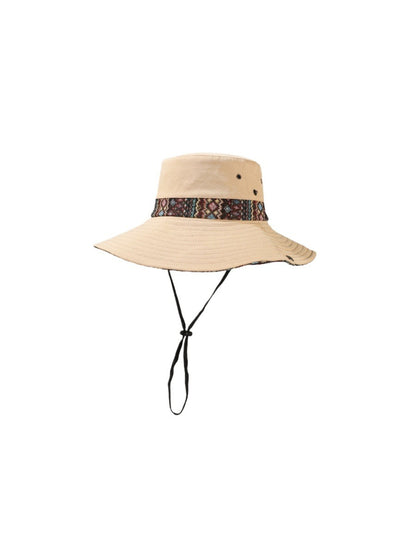 Close-up of patterned brim on Haila cowboy hat highlighting texture