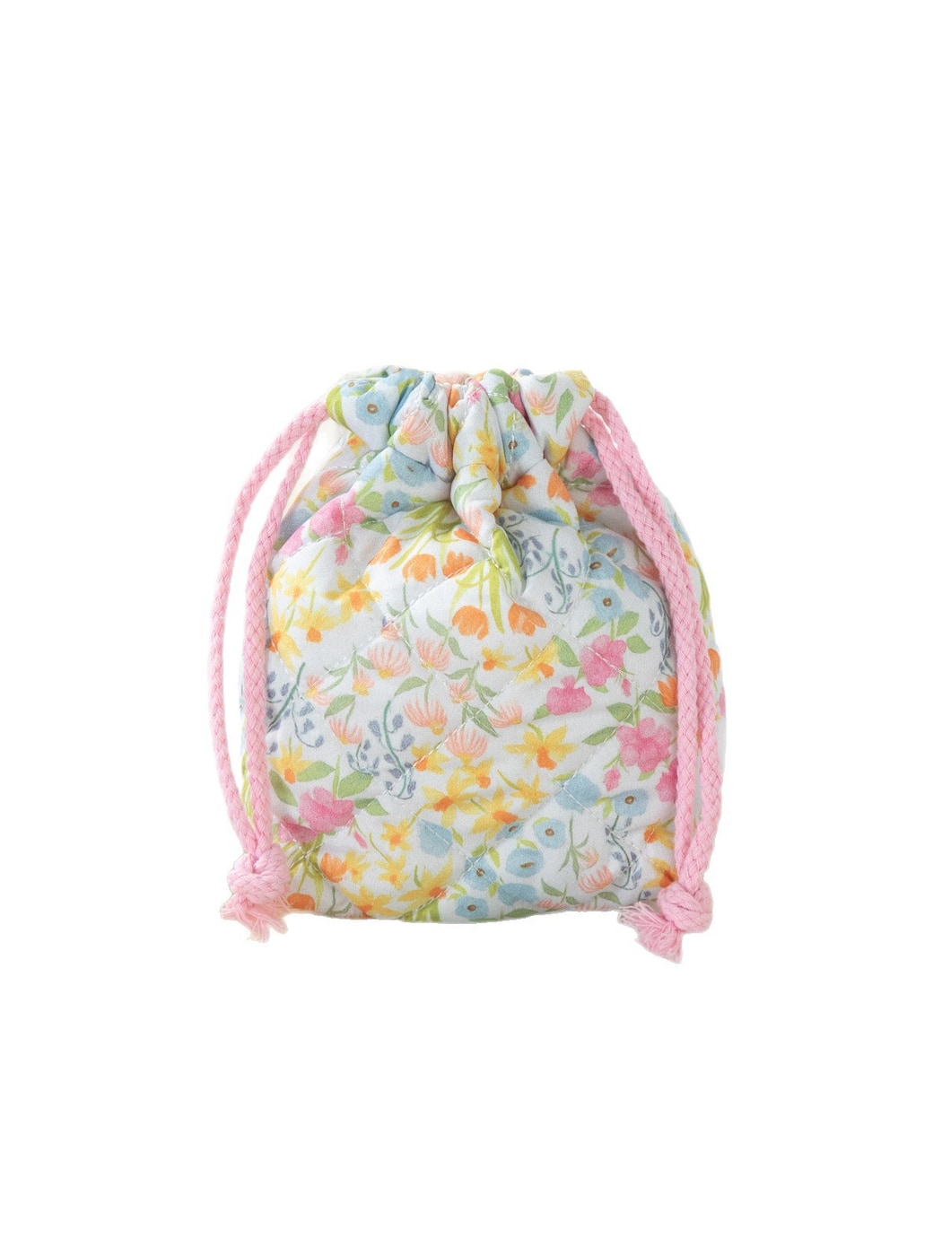 Cosbai - Elegant Floral Pattern Drawstring Pouch