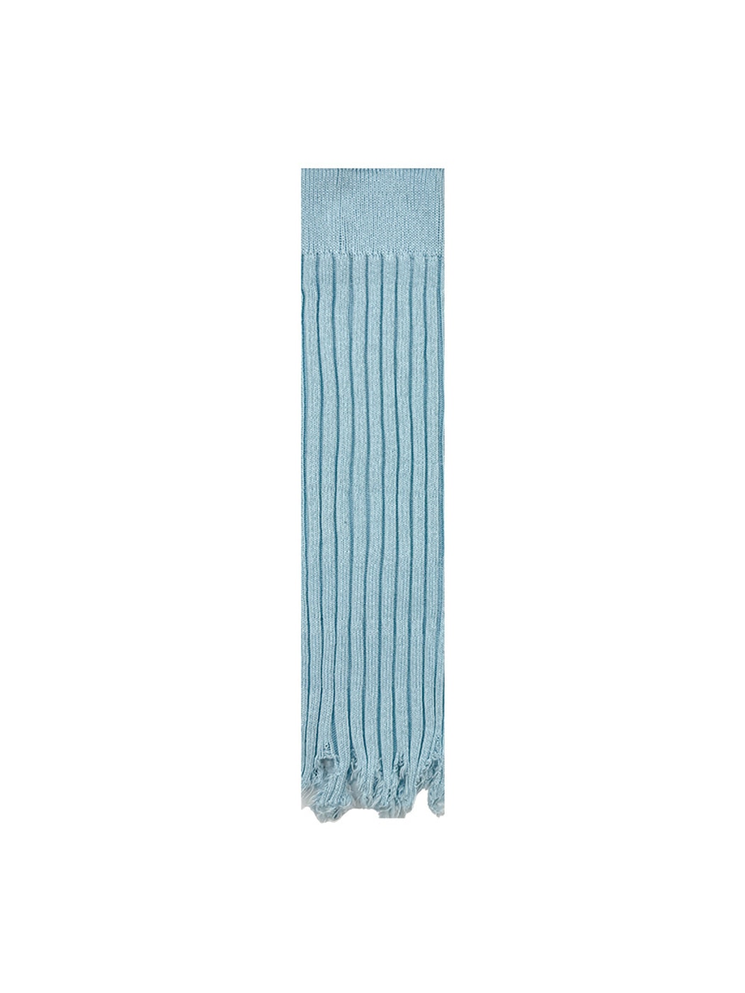 Cozyra - Ribbed Slouchy Fringe Leg Warmers