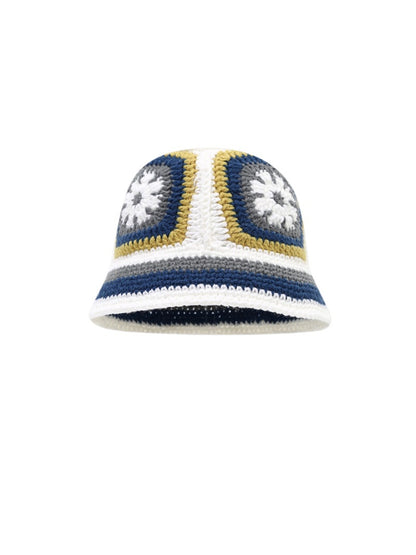 Haila - Vintage Floral Crochet Bucket Hat