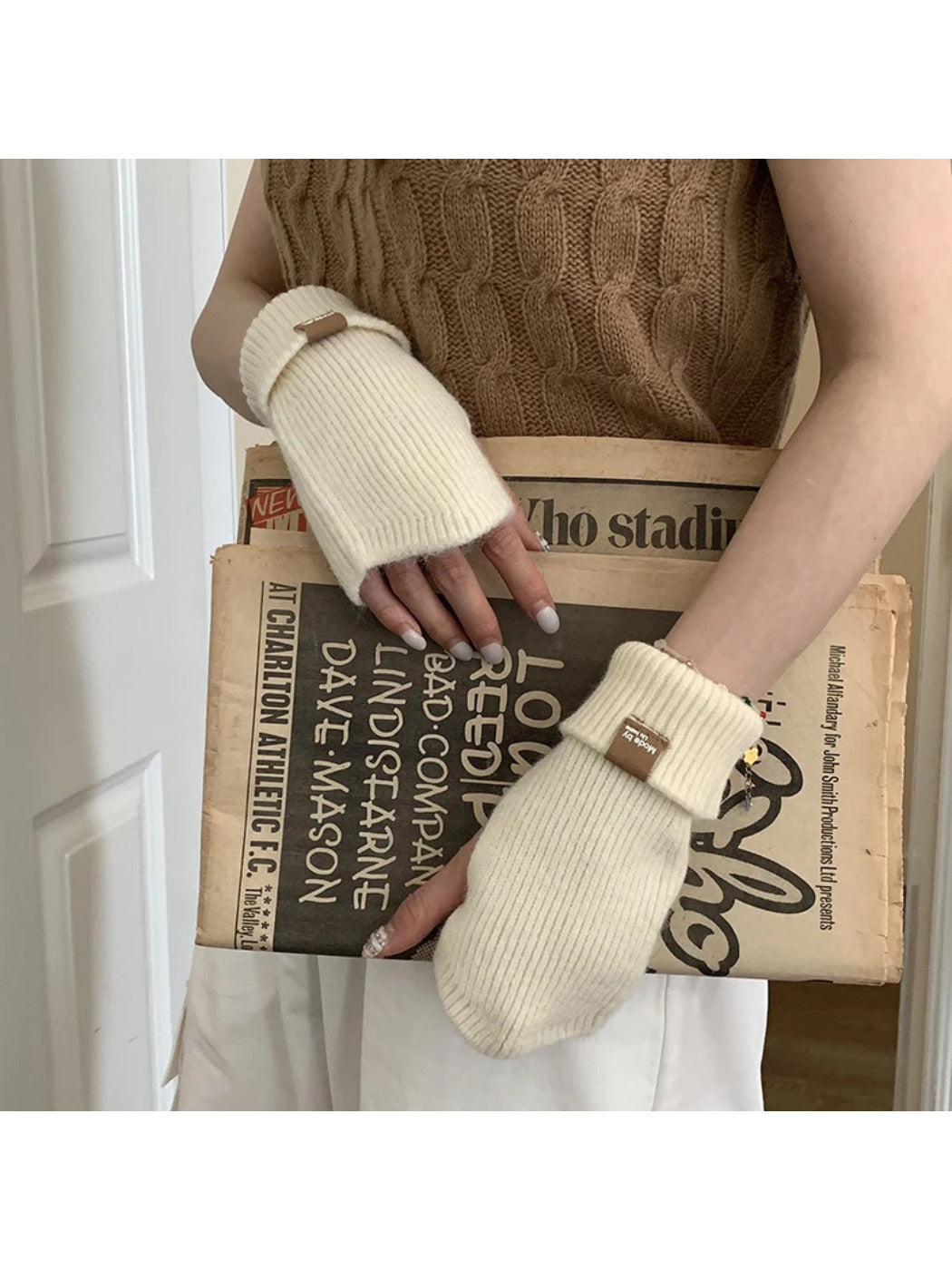 Gloving - Folded Cuff Fingerless Gloves