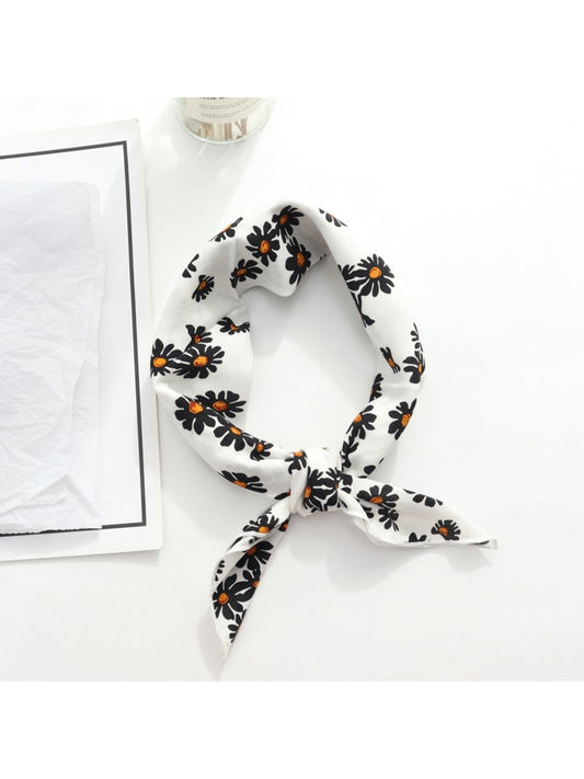 Scarvii - Floral Fashion Square Scarf