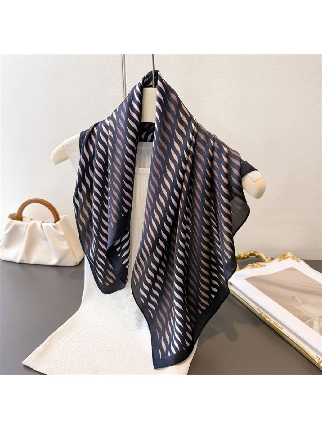 Scarvii Wave Geo Square Scarf
