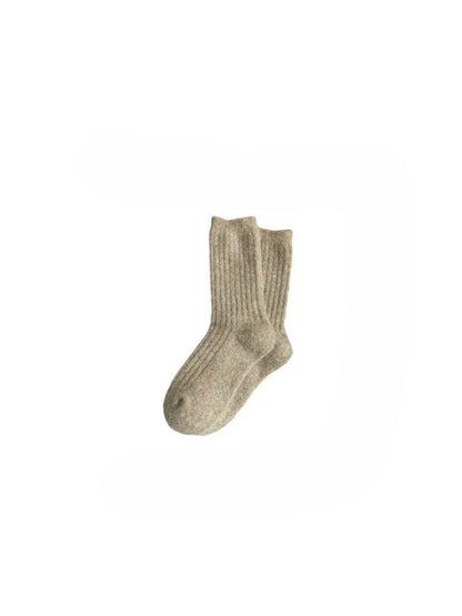 Rufia - Fuzzy Ribbed Cozy Crew Socks