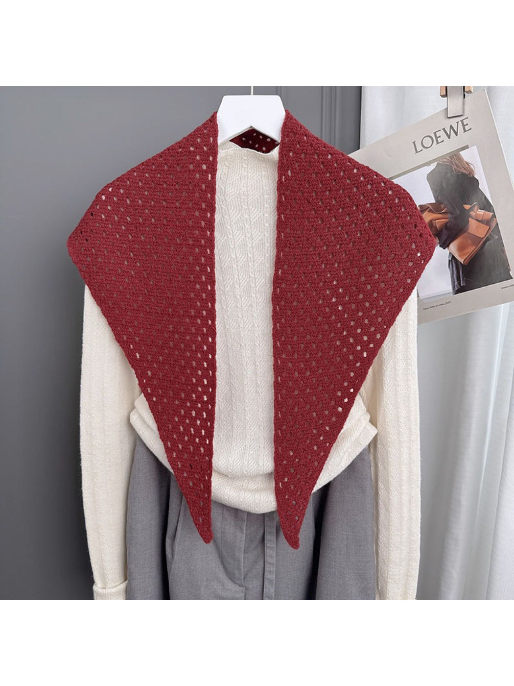 Scarvii - Open Knit Lightweight Tie Scarf