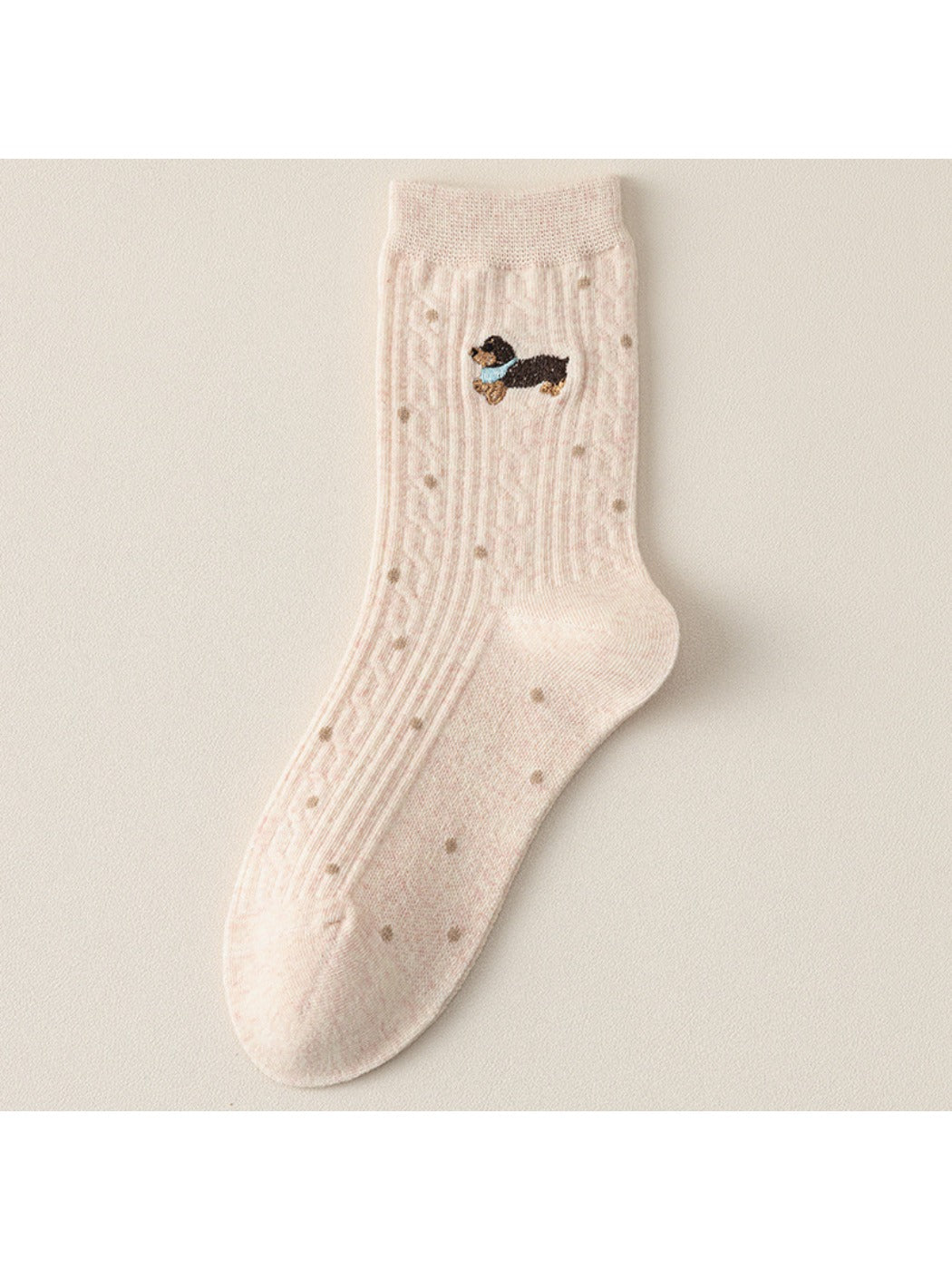 Rufia - Winter Mid-Calf Socks with Cartoon Animal Pattern