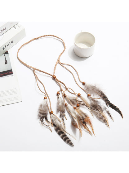 Hairish - Boho Soft Feather Drop Hair Headpiece