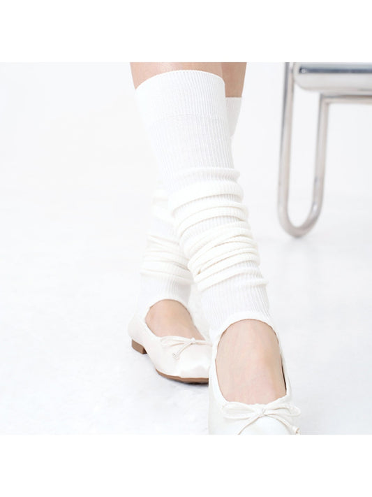 Cozyra - Solid Color Footed Leg Warmers