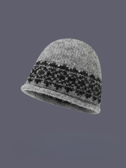 Haila – Vintage Jacquard Earflap Beanie