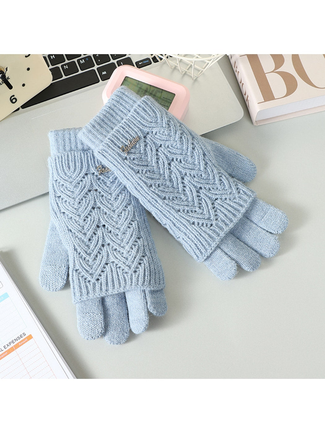 Gloving - Women's Layered Touchscreen Knit Gloves