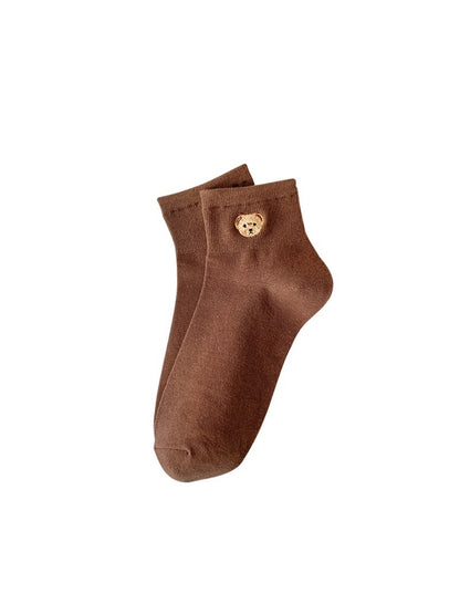 Rufia - Tiny Bear Patch Crew Socks