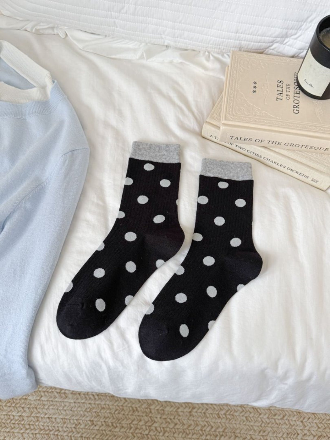 Rufia - Contrast Cuff Polka Dot Socks product image 7