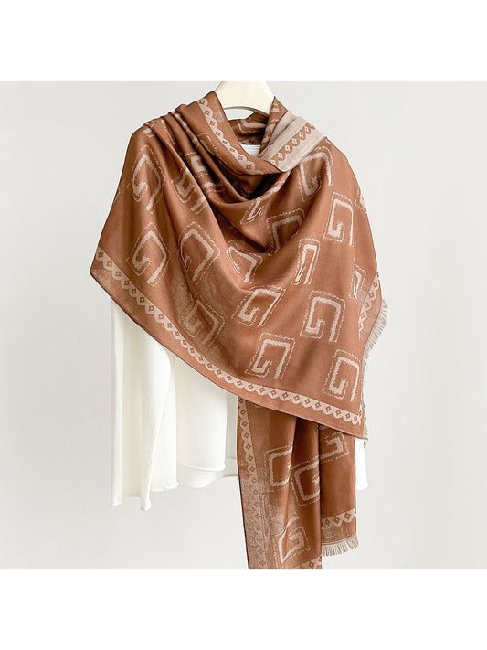 Scarvii - Summer Huiwen Pattern Wrap Scarf