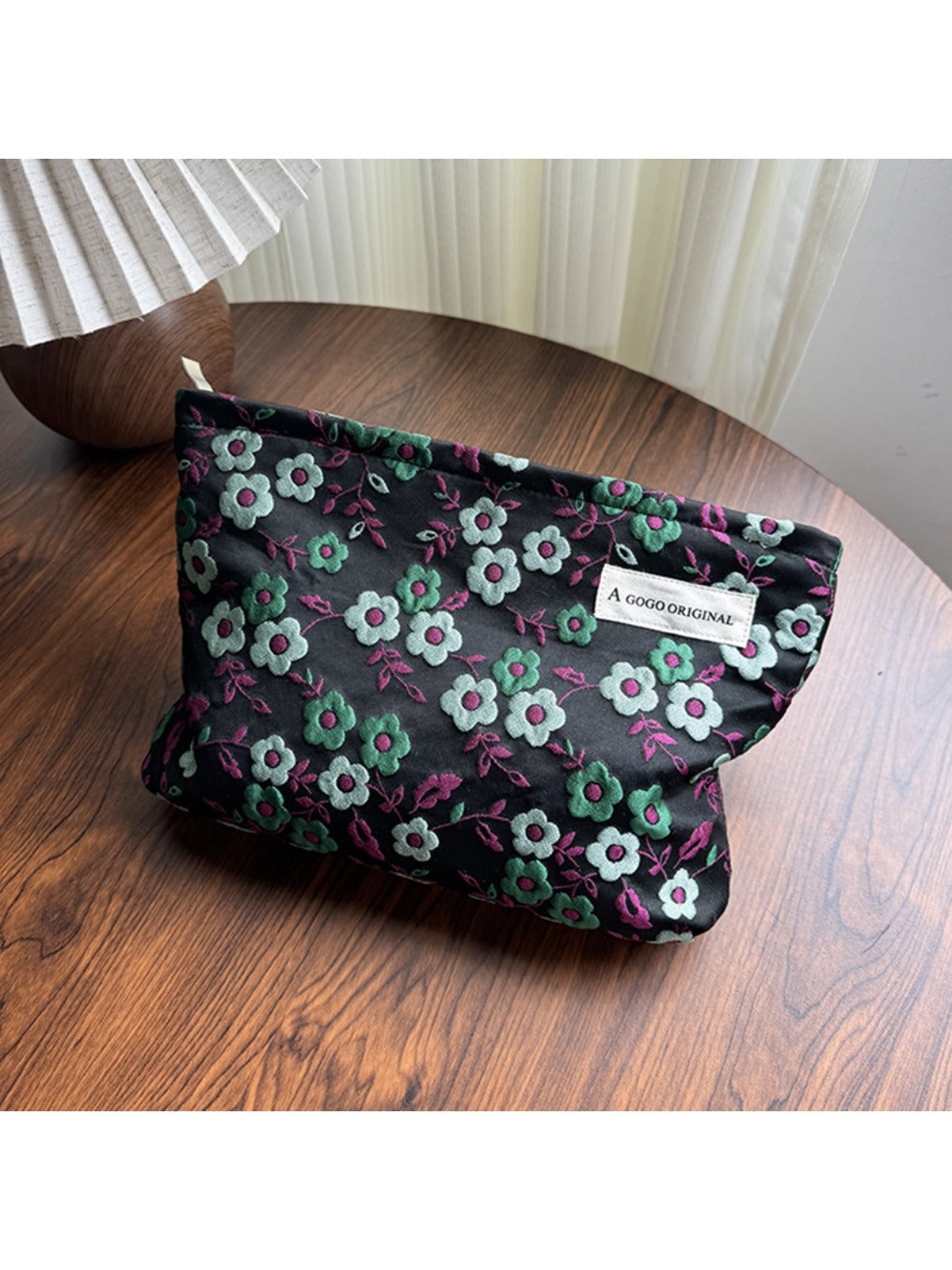 Cosbai - Makeup Bag & Pouch with Floral