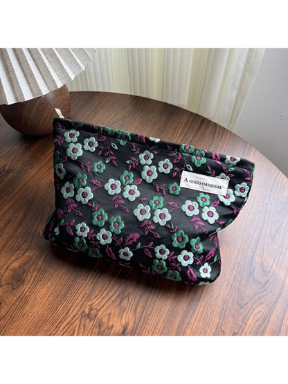 Cosbai - Makeup Bag & Pouch with Floral