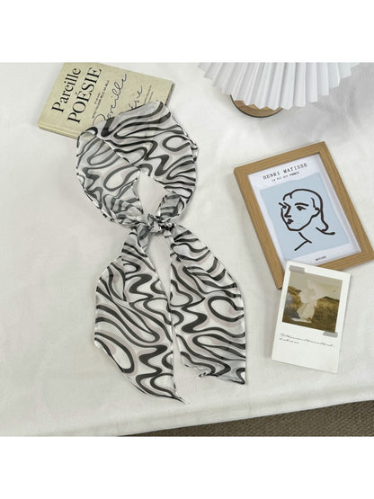 Scarvii - Simple Pattern Long Narrow Scarf