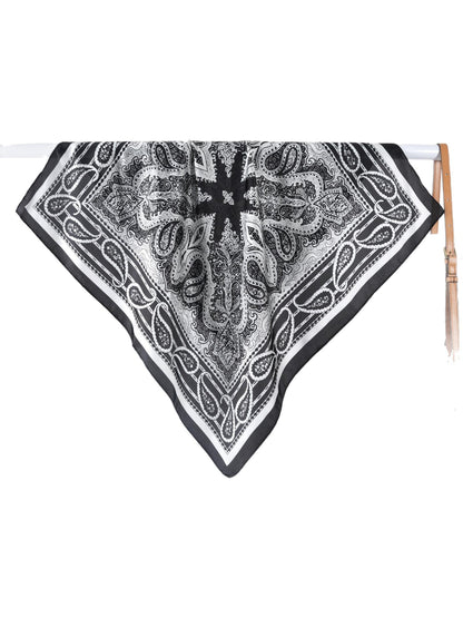 Scarvii - Boho Paisley Border Square Scarf