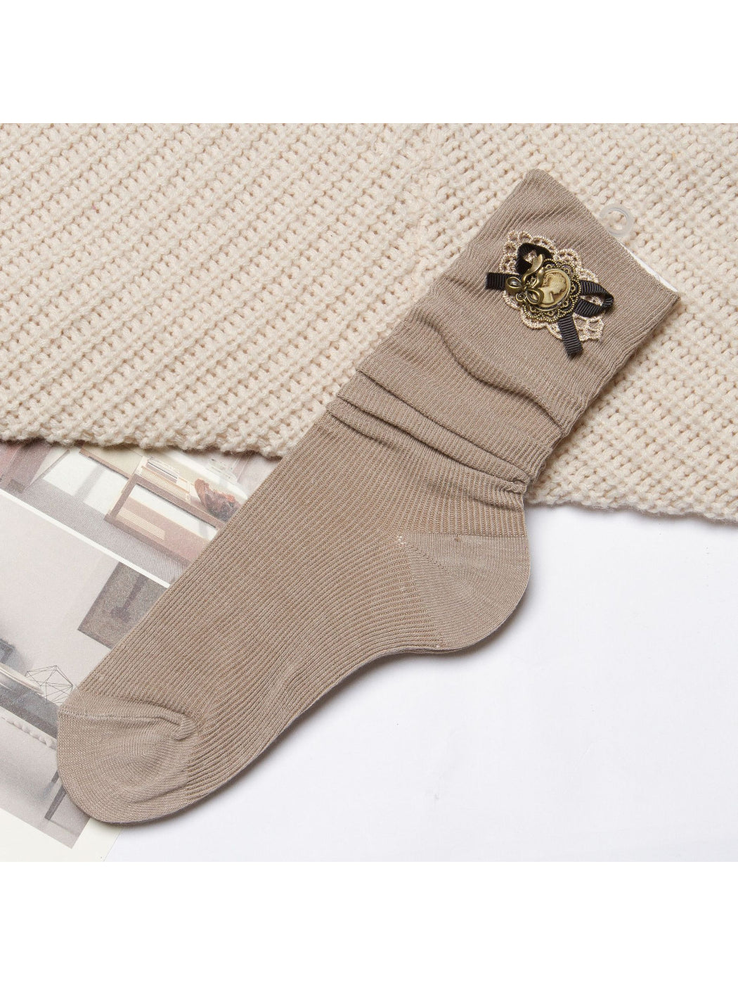 Rufia - Classic Brooch Style Decorative Socks product image 9