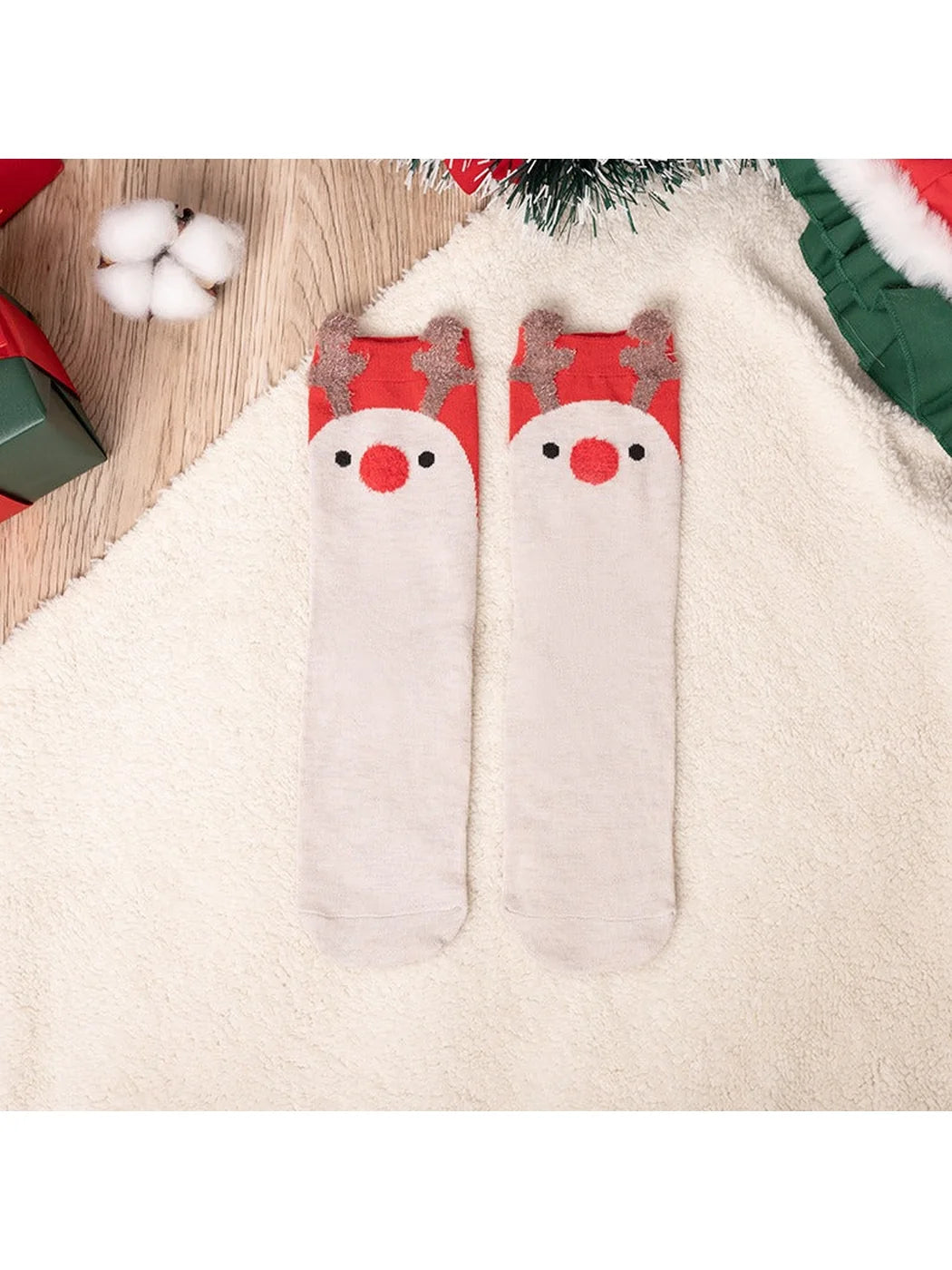 Rufia - Fine Knit Mid-Calf Socks