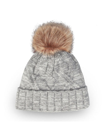 Haila - Minimalist Ribbed Cuff High Crown Knit Beanie