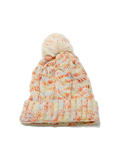 Haila Colorful Knit Pom Pom Beanie